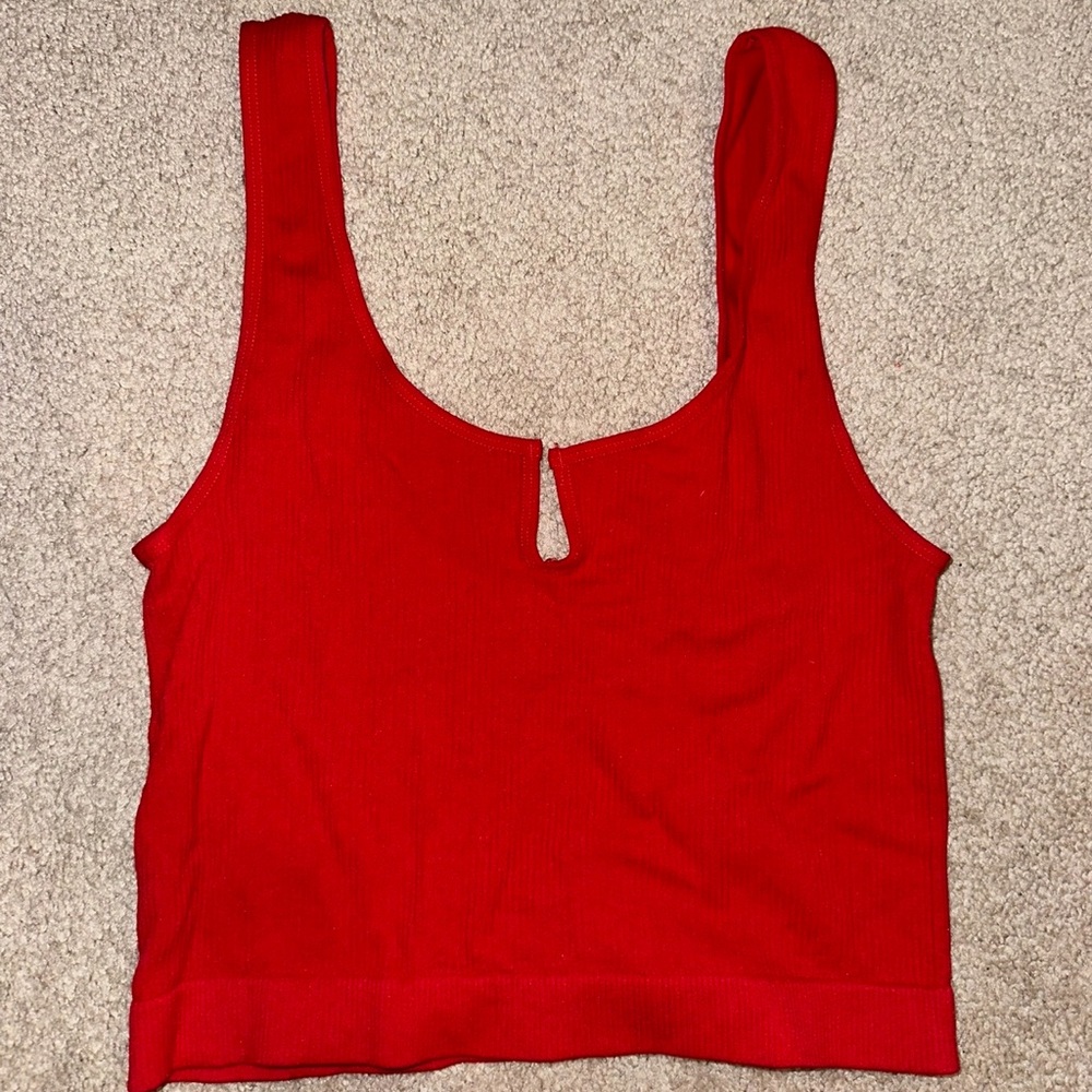 Red Basic Tank Top - image 1